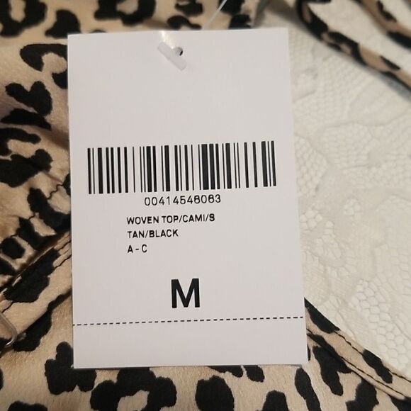 FOREVER 21 wovenTop Black and tan new with tags medium - Picture 10 of 10